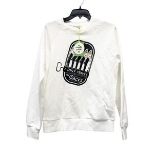 The Cuddle‎ Collab Women's "I Only Travel In Packs" Graphic White Sweatshirt XS